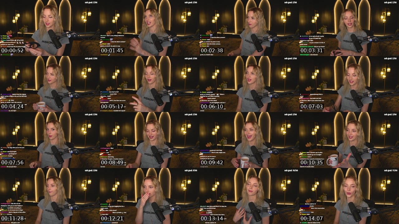 Contact-sheet preview of Bubbell's Twitch recording