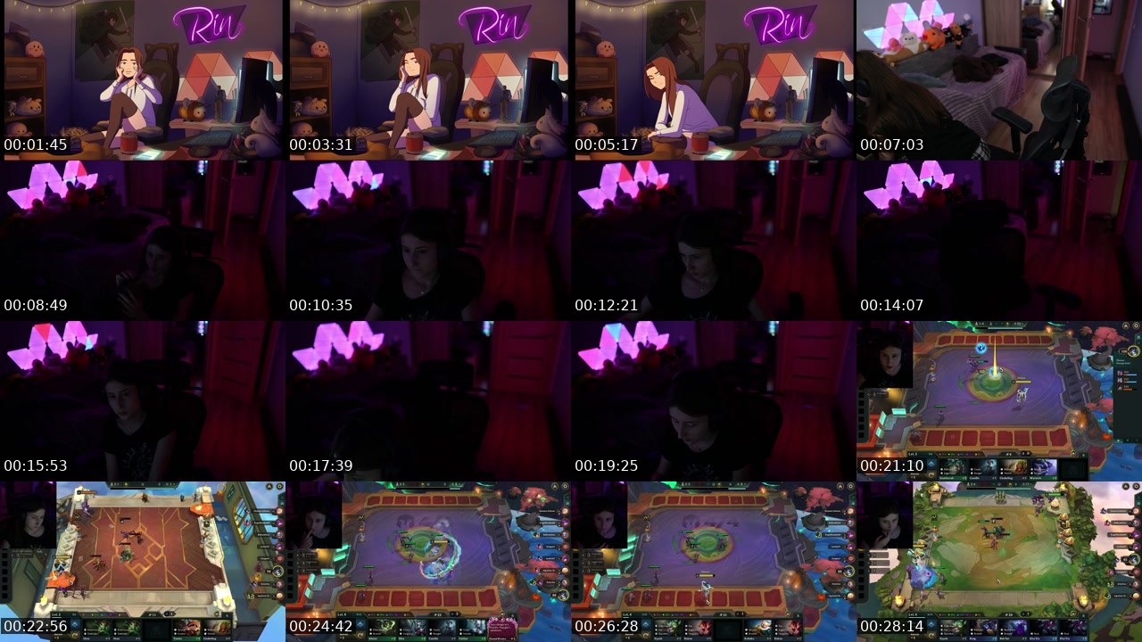 Contact-sheet preview of Rineksalol's Twitch recording