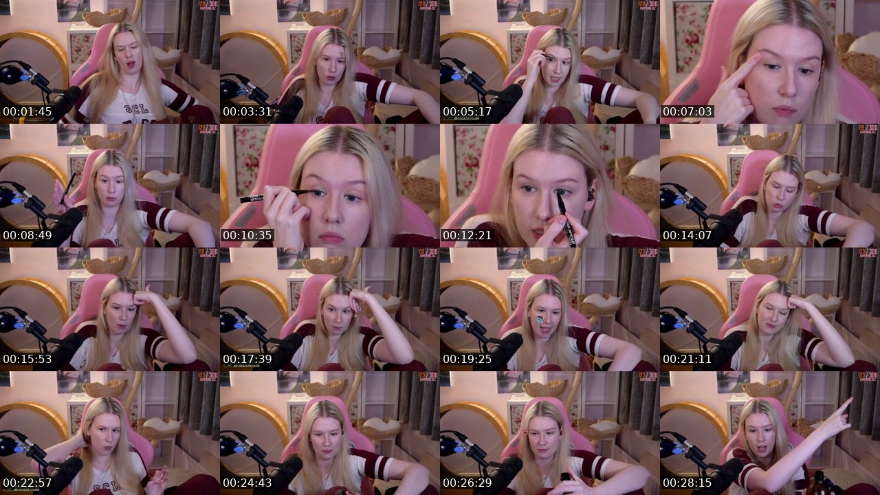 Contact-sheet preview of DomesticBliss's Twitch recording