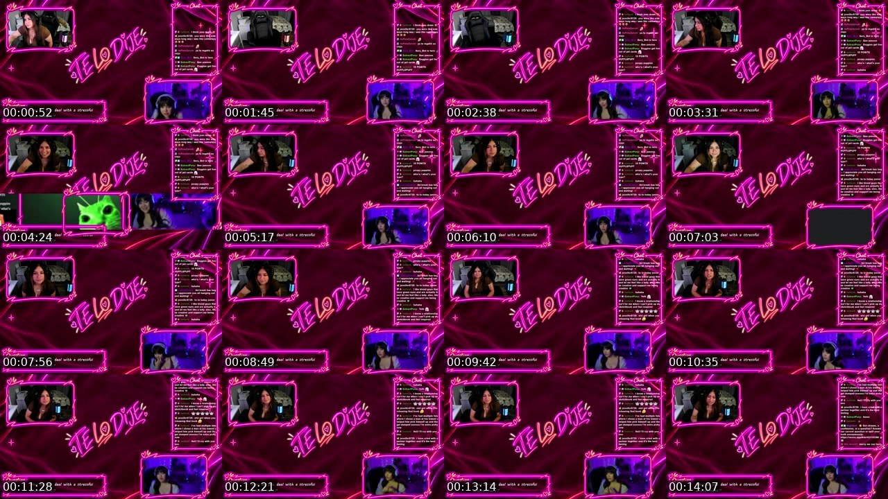 Contact-sheet preview of joegrey_'s Twitch recording