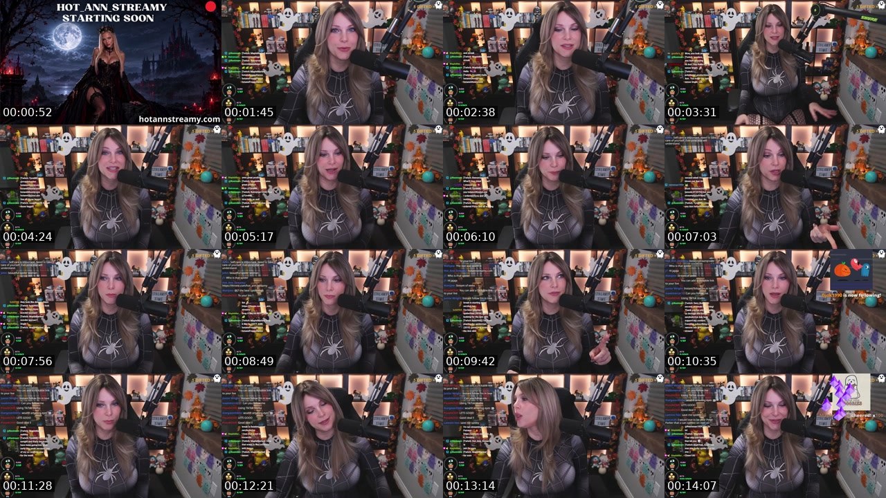 Contact-sheet preview of Hot_Ann_Streamy's Twitch recording
