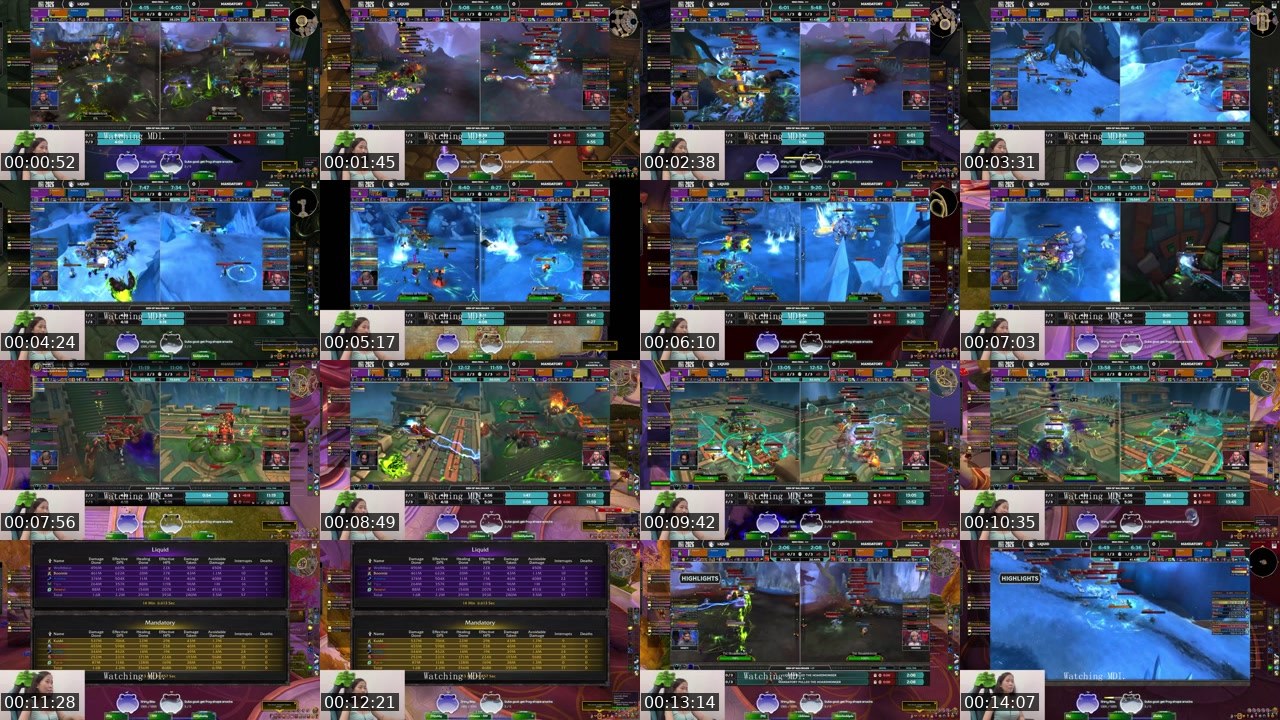Contact-sheet preview of AcidK's Twitch recording
