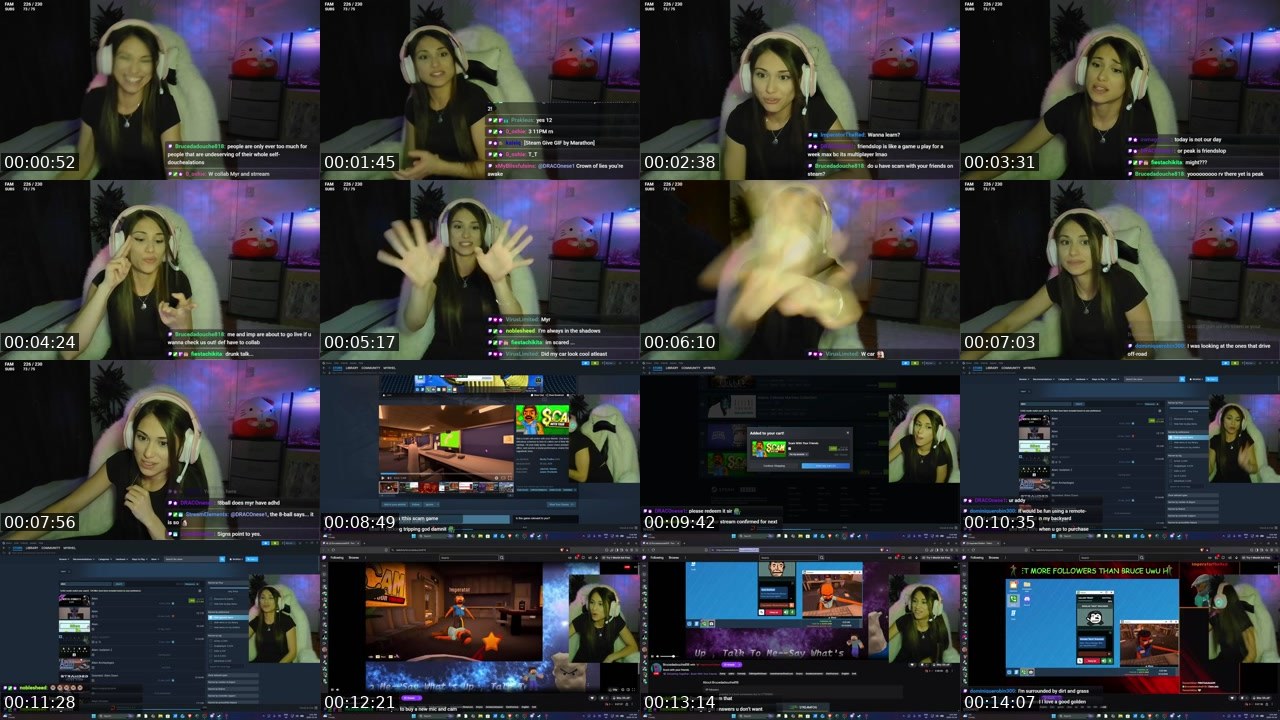 Contact-sheet preview of myrhel's Twitch recording