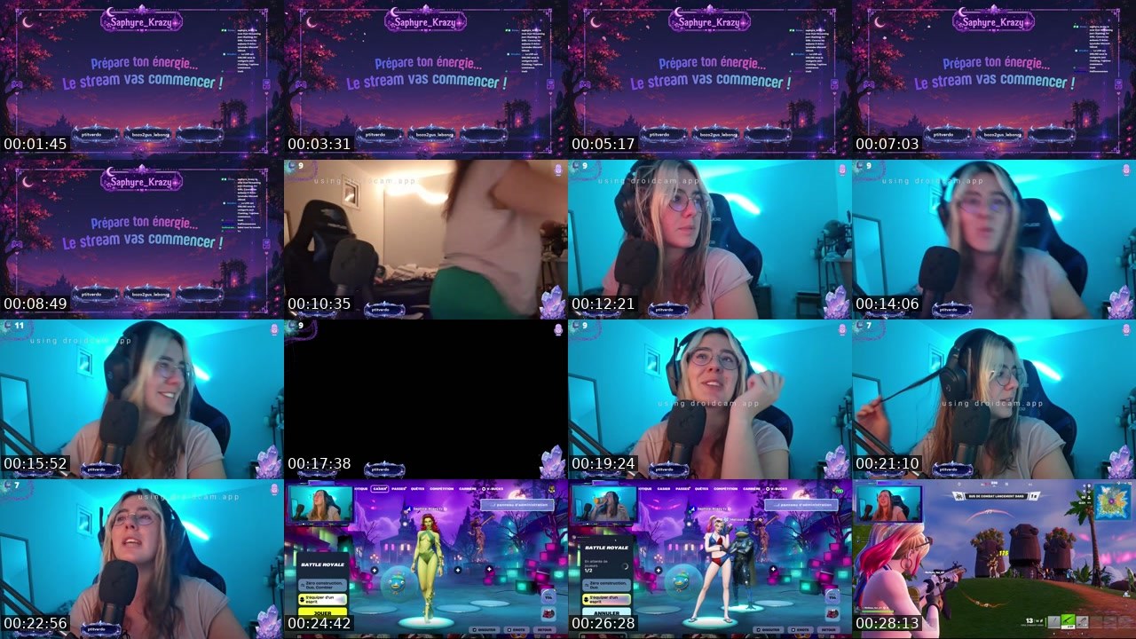 Contact-sheet preview of saphyre_krazy's Twitch recording