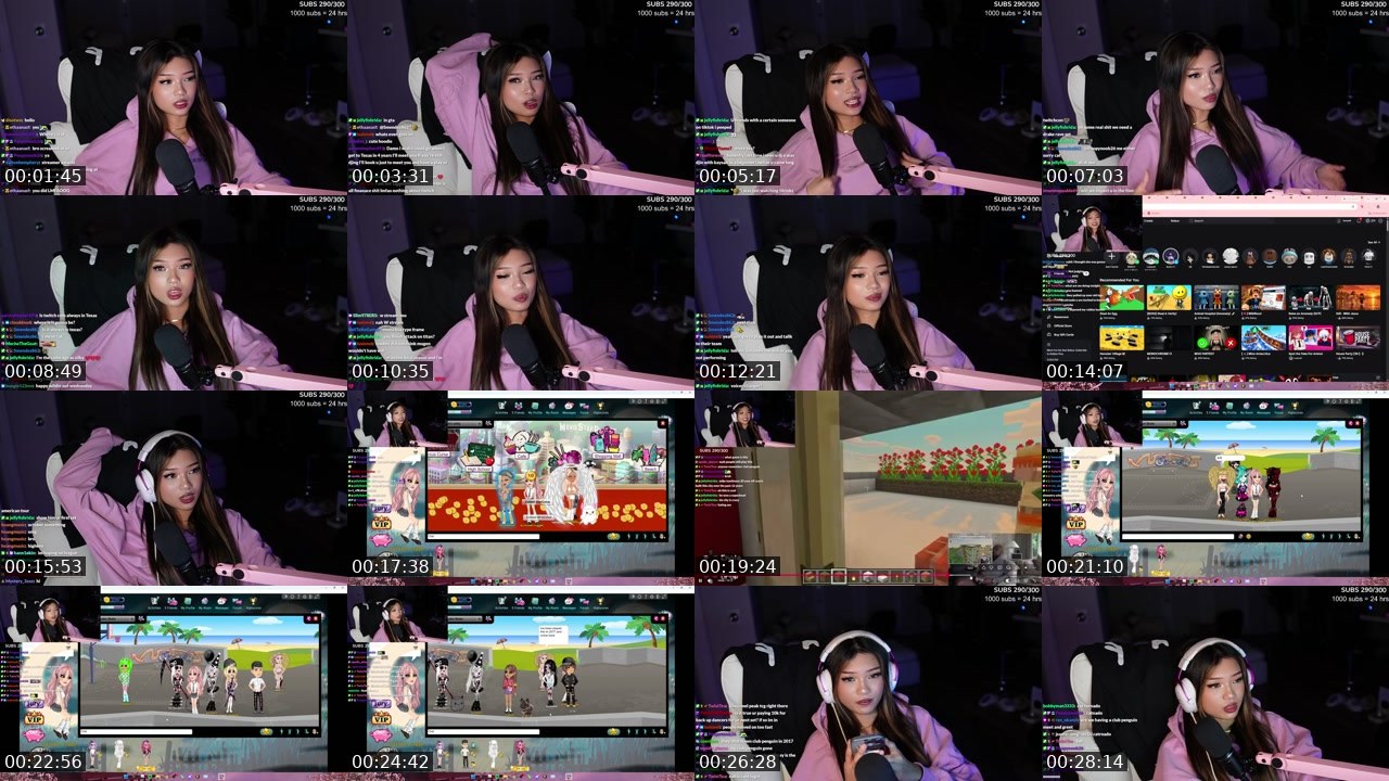 Contact-sheet preview of catrnado's Twitch recording