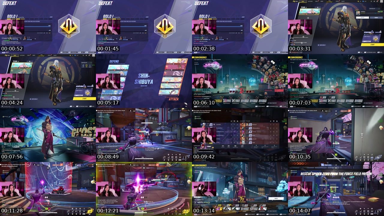 Contact-sheet preview of bebaaasita's Twitch recording