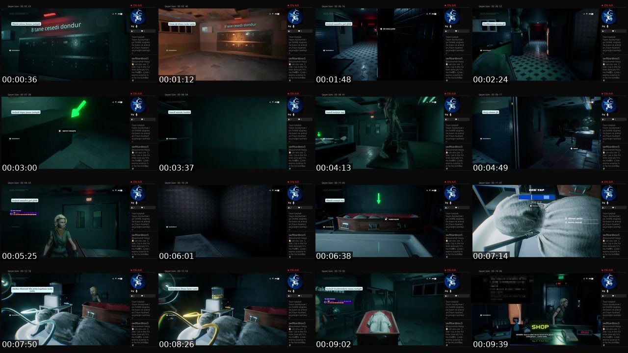 Contact-sheet preview of oyunsevet's Twitch recording