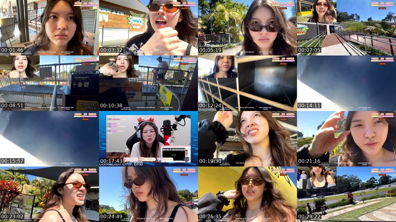Contact-sheet preview of strawberrytoastie's Twitch recording