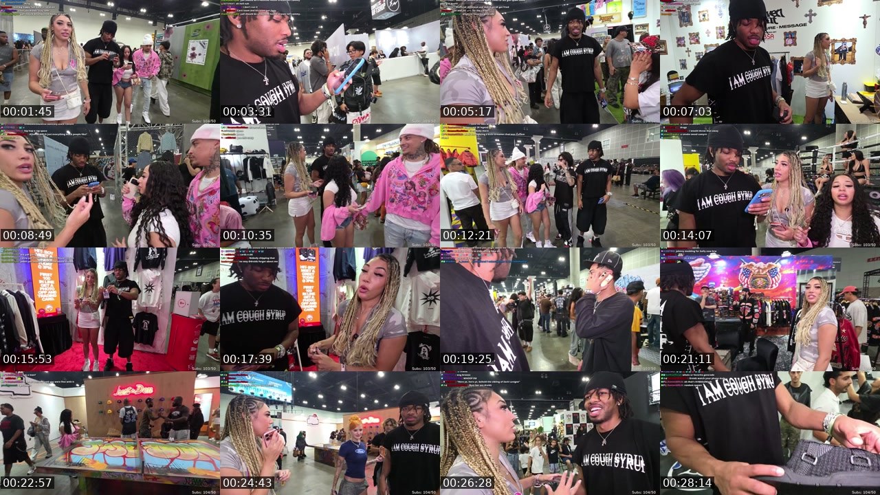 Contact-sheet preview of drxidz's Twitch recording
