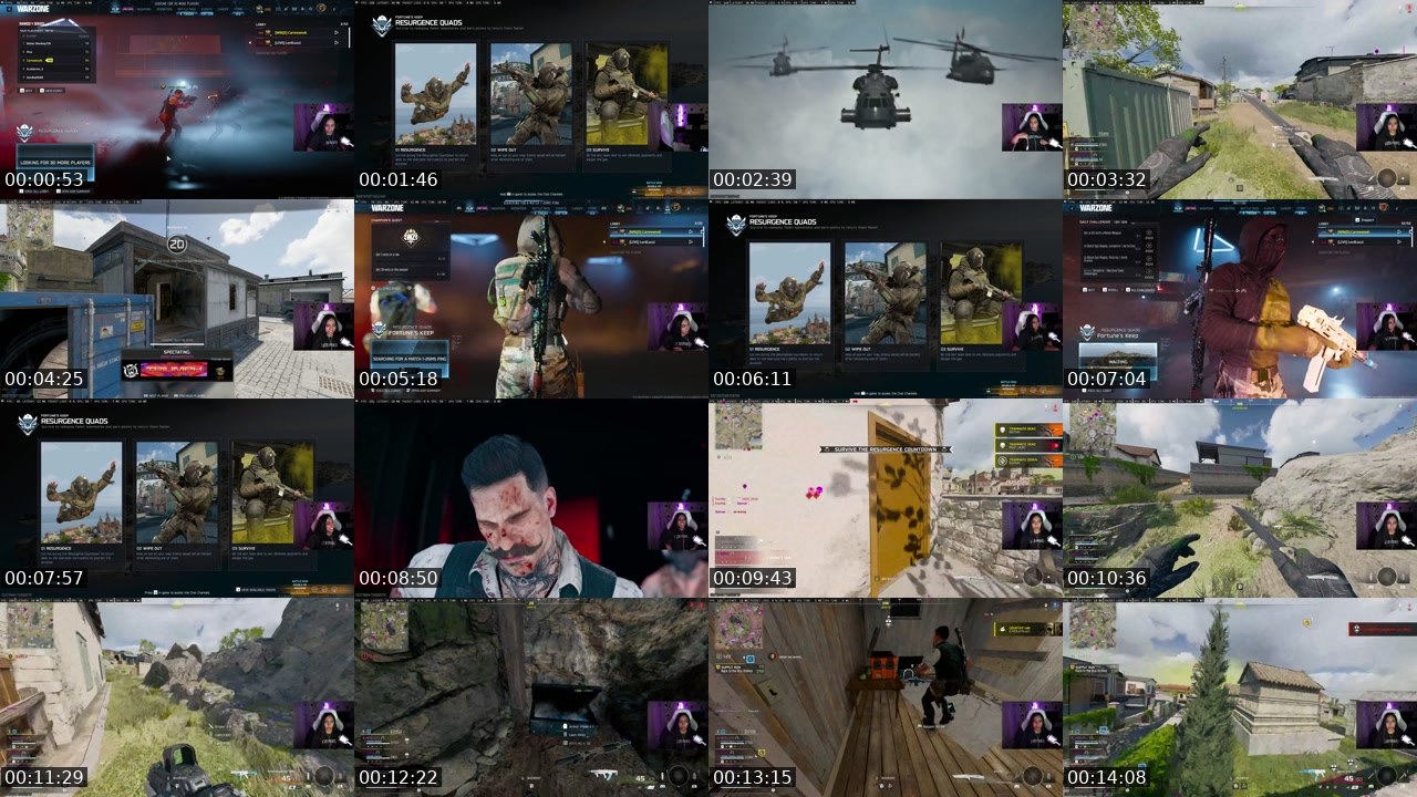 Contact-sheet preview of carmeanuhh's Twitch recording