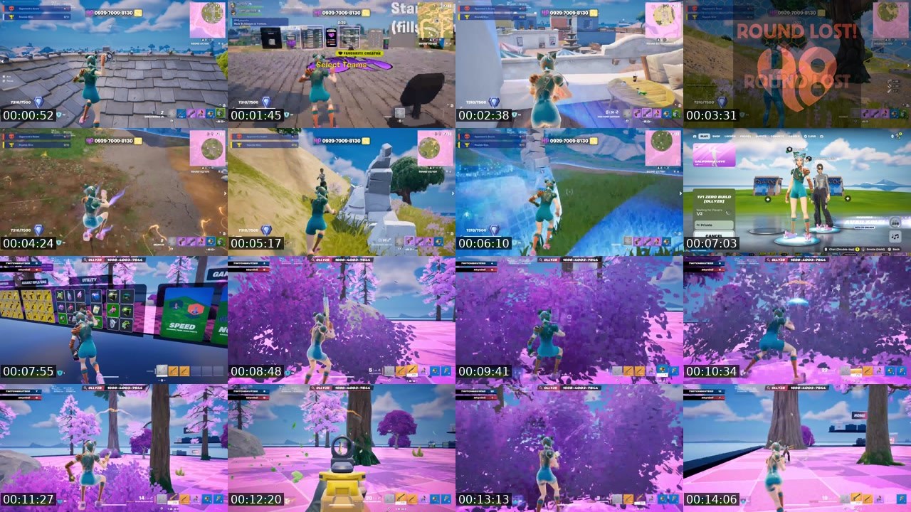 Contact-sheet preview of bbynini's Twitch recording