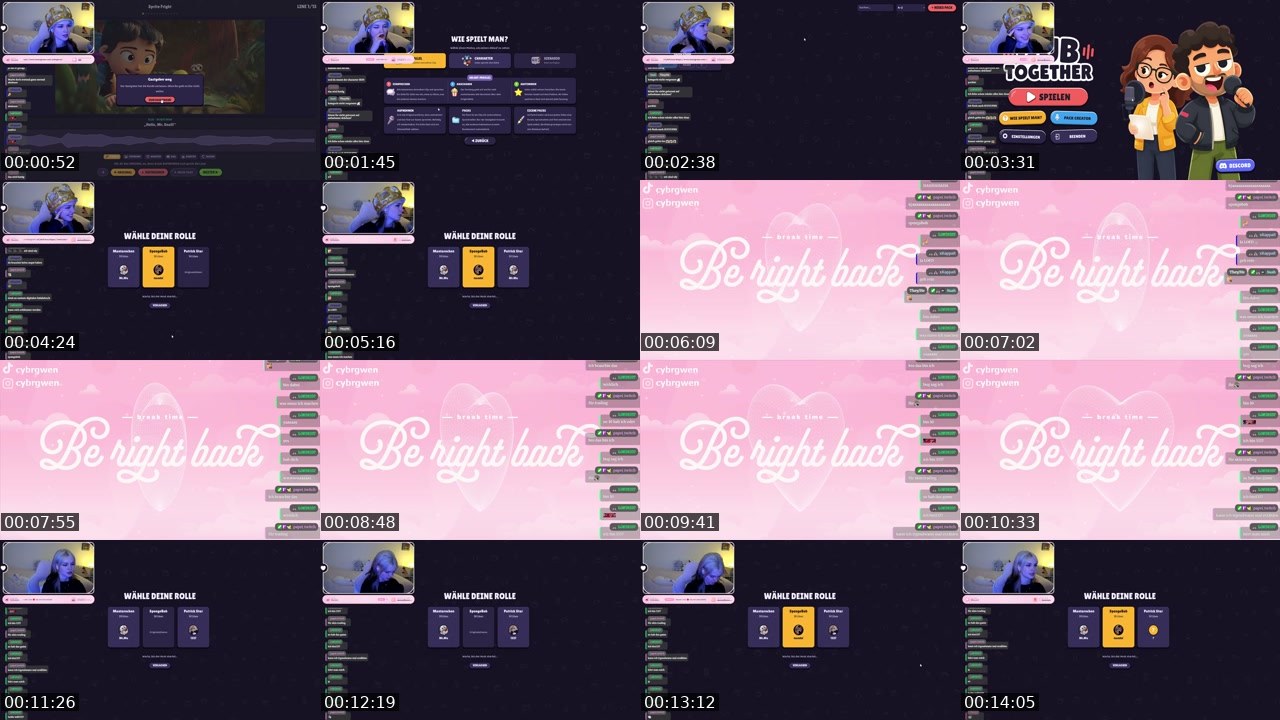 Contact-sheet preview of CybrGwen's Twitch recording