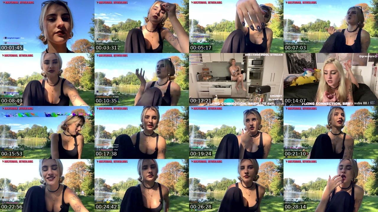 Contact-sheet preview of gracelyra's Twitch recording