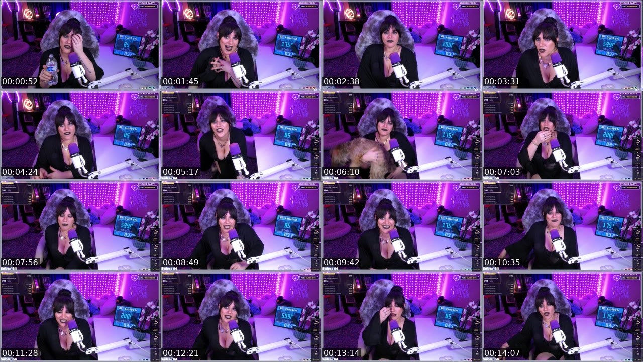Contact-sheet preview of stells's Twitch recording