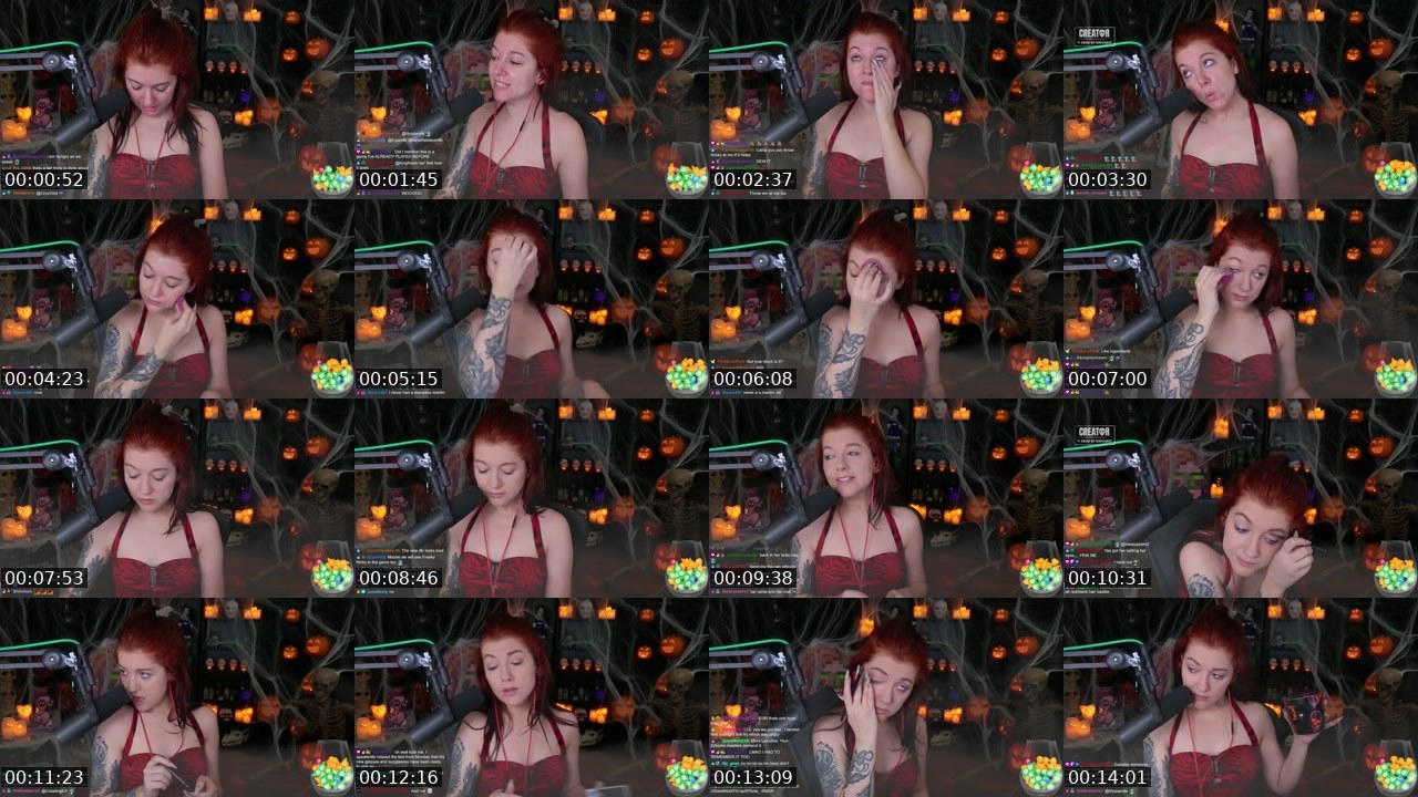 Contact-sheet preview of Cahlaflour's Twitch recording