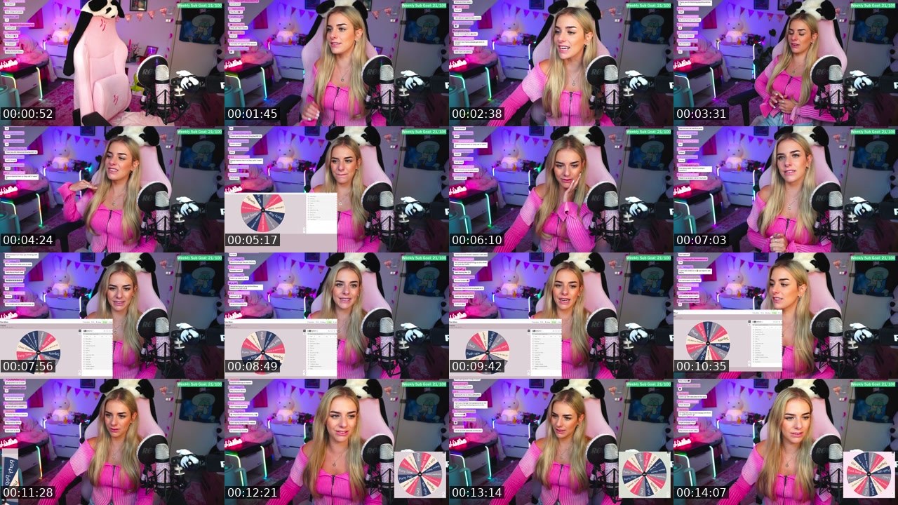 Contact-sheet preview of littlebunny_x's Twitch recording