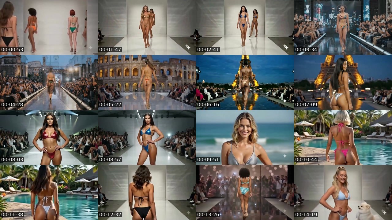 Contact-sheet preview of VibeRunway_24h's Twitch recording