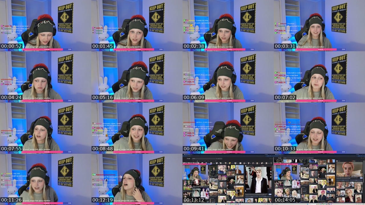 Contact-sheet preview of banonborfTV's Twitch recording