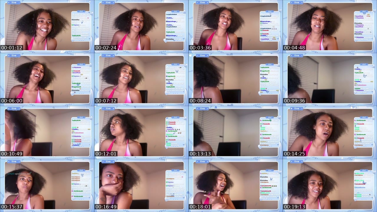 Contact-sheet preview of sadecashmere's Twitch recording