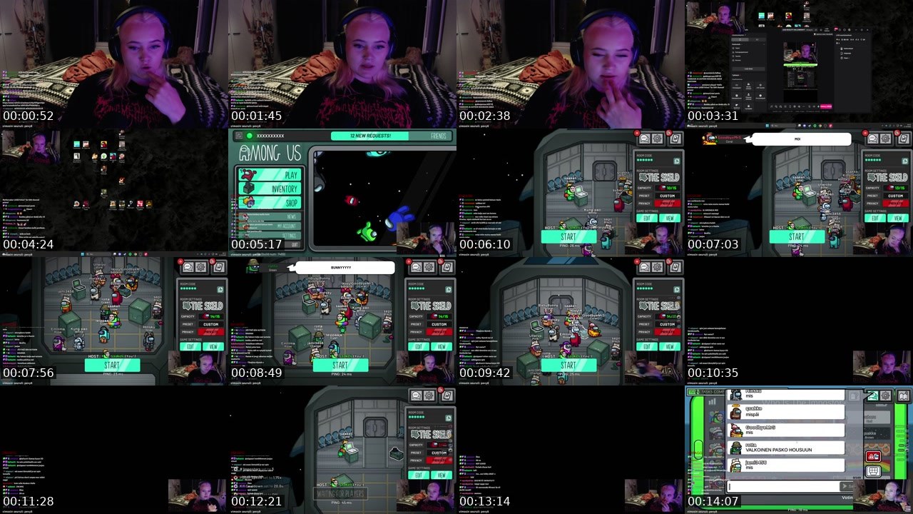 Contact-sheet preview of suhmuri's Twitch recording