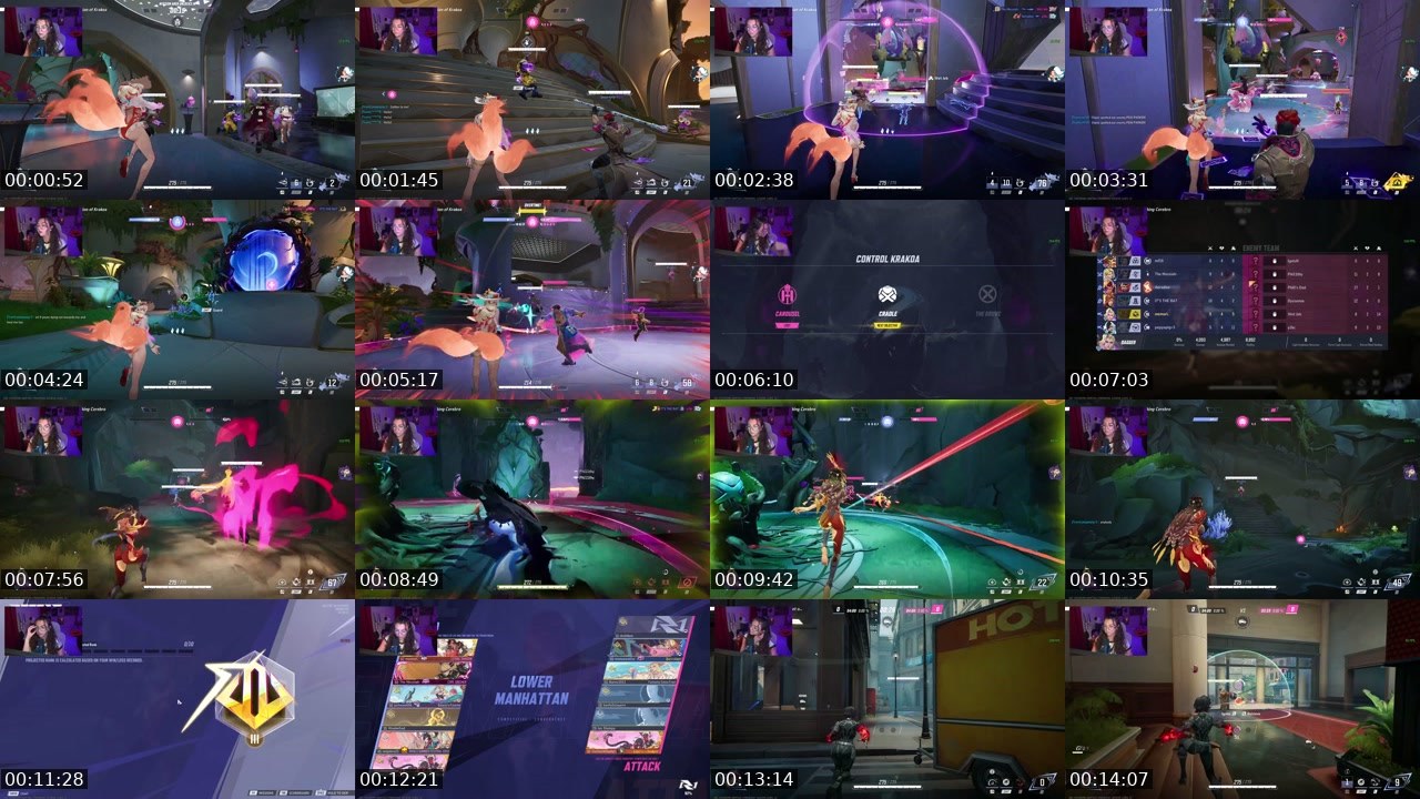 Contact-sheet preview of athentiic's Twitch recording