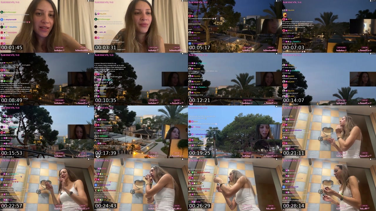 Contact-sheet preview of KaersenNova's Twitch recording