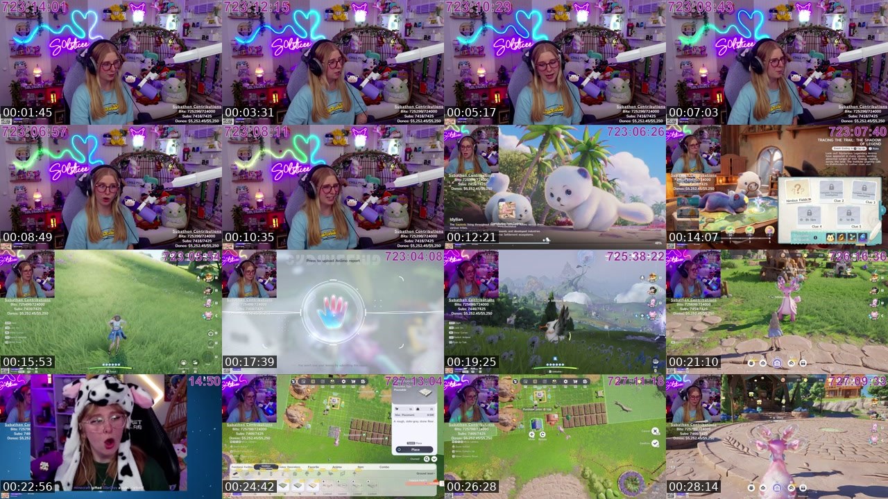 Contact-sheet preview of S0lsticee's Twitch recording