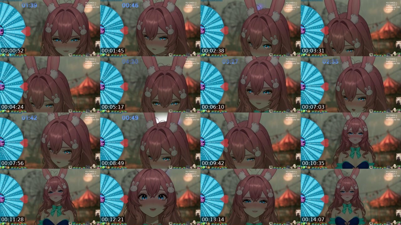 Contact-sheet preview of DearlyYu's Twitch recording