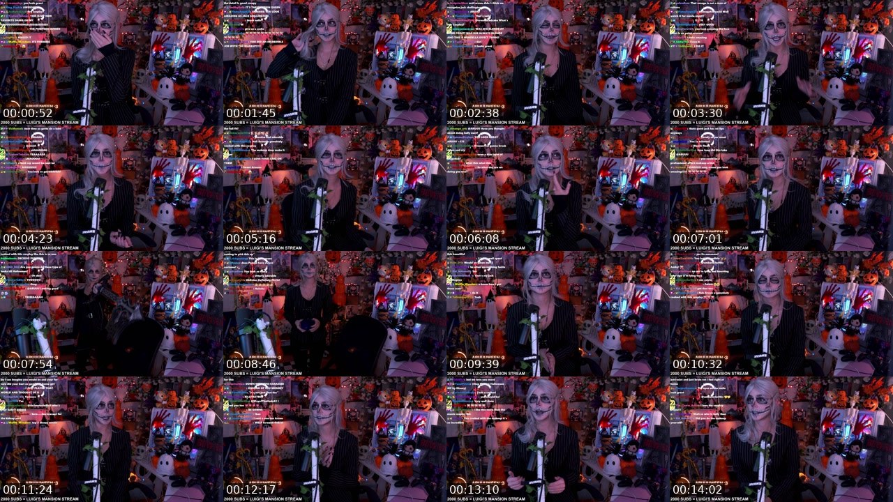 Contact-sheet preview of ARUUU's Twitch recording