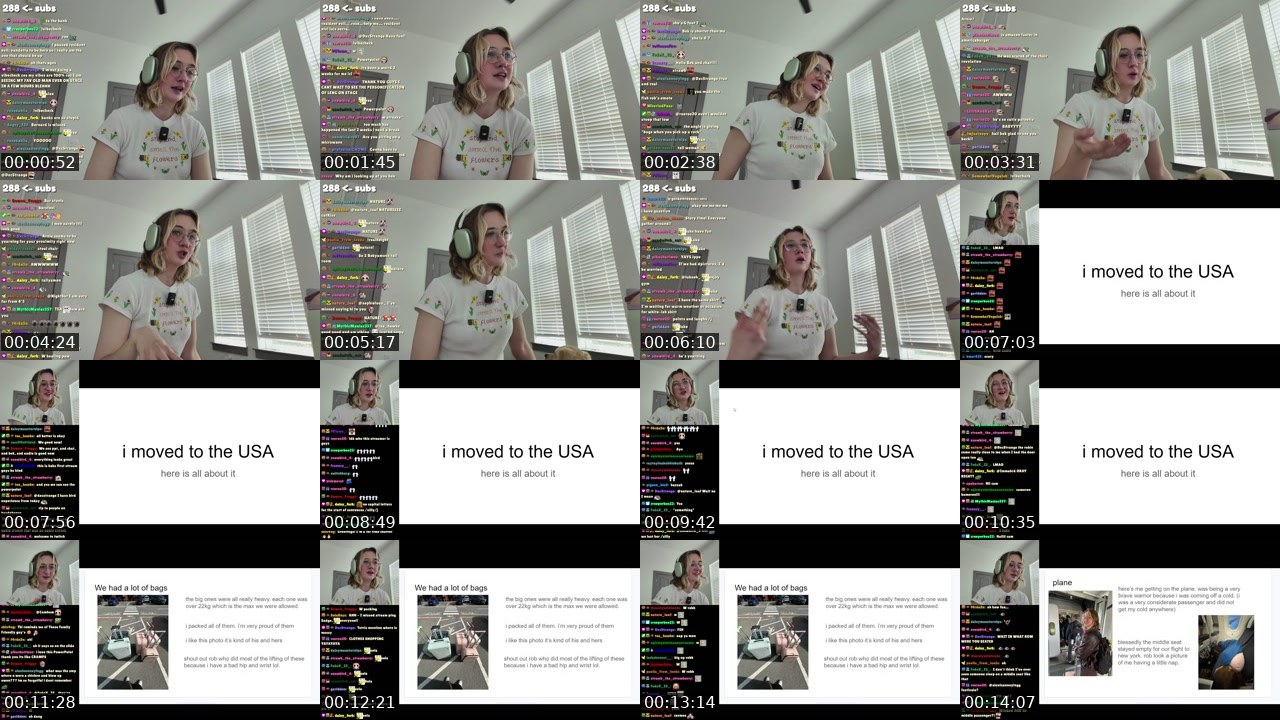Contact-sheet preview of bekyamon's Twitch recording