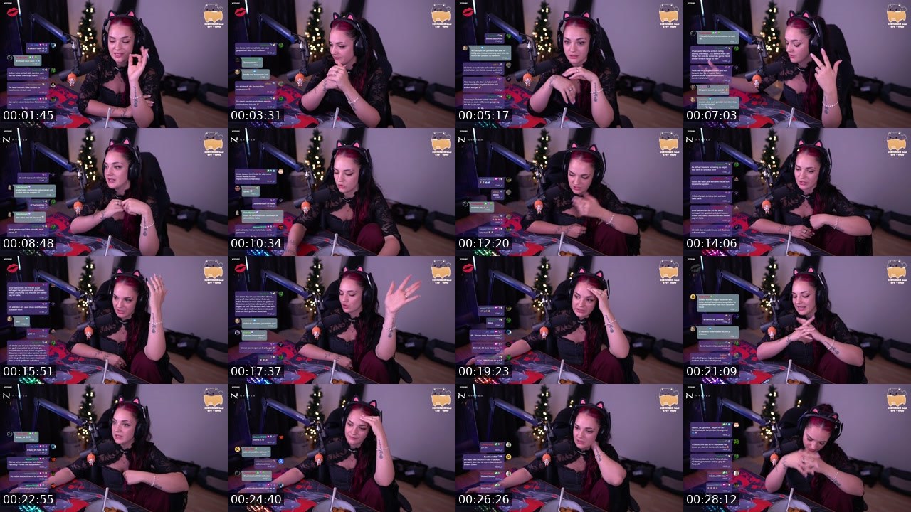 Contact-sheet preview of Wandella's Twitch recording