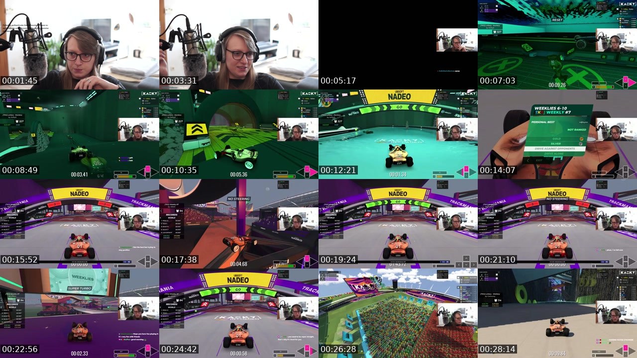 Contact-sheet preview of DivineCarly's Twitch recording