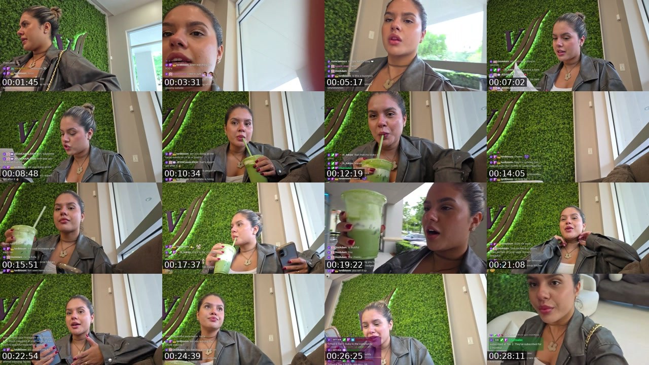 Contact-sheet preview of natalievalencia's Twitch recording