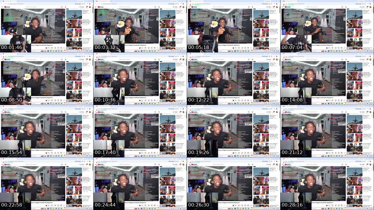 Contact-sheet preview of CodeChill504's Twitch recording