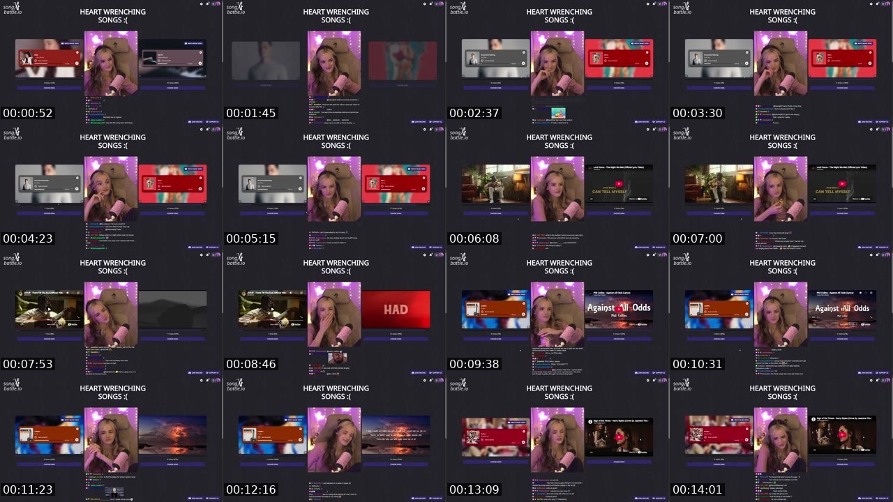 Contact-sheet preview of kelsaco's Twitch recording