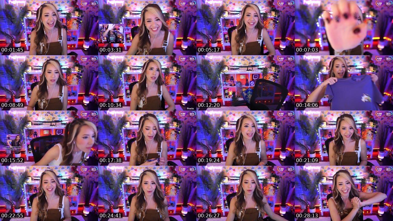 Contact-sheet preview of Fuzhpuzy's Twitch recording