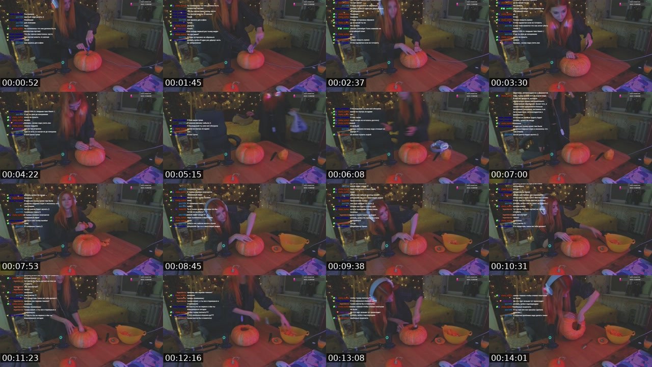 Contact-sheet preview of kutabrau's Twitch recording