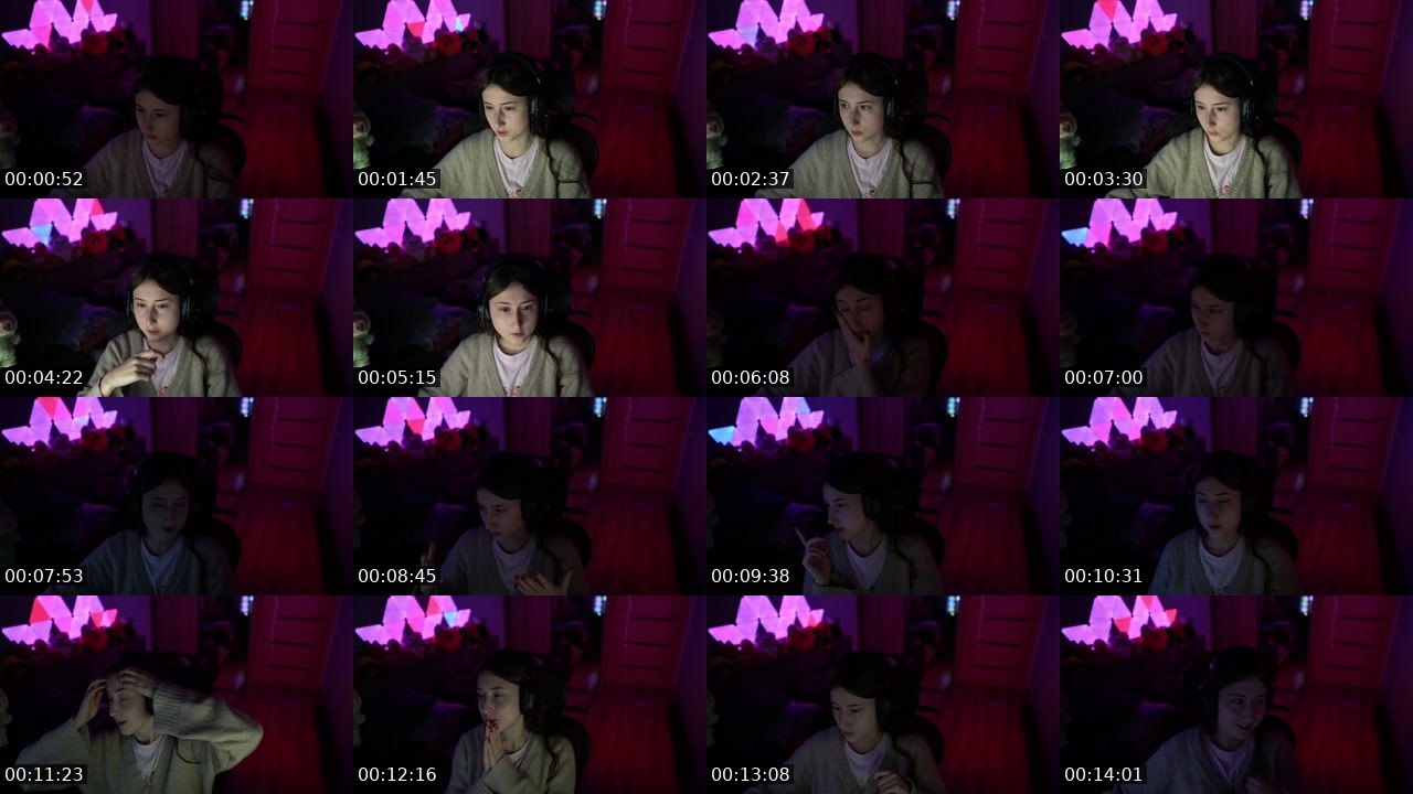 Contact-sheet preview of Rineksalol's Twitch recording