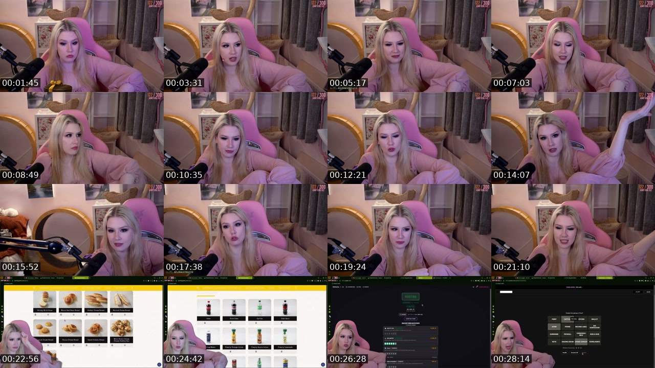 Contact-sheet preview of DomesticBliss's Twitch recording