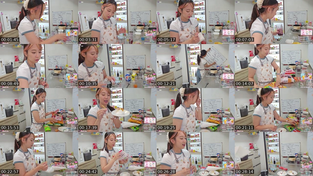 Contact-sheet preview of yurina_jpg's Twitch recording