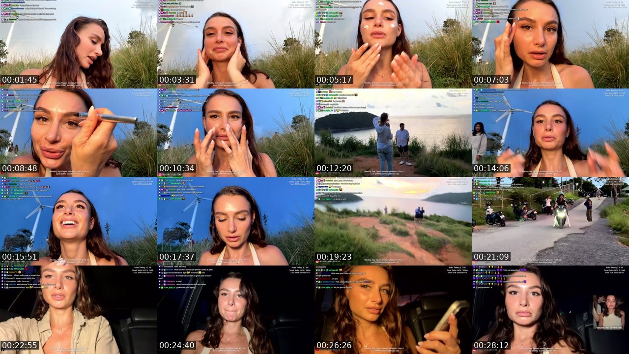 Contact-sheet preview of outplayedbyjade's Twitch recording