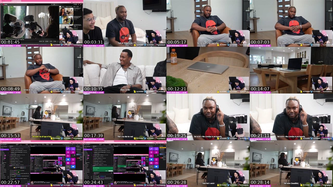 Contact-sheet preview of AllEyesOnDee's Twitch recording