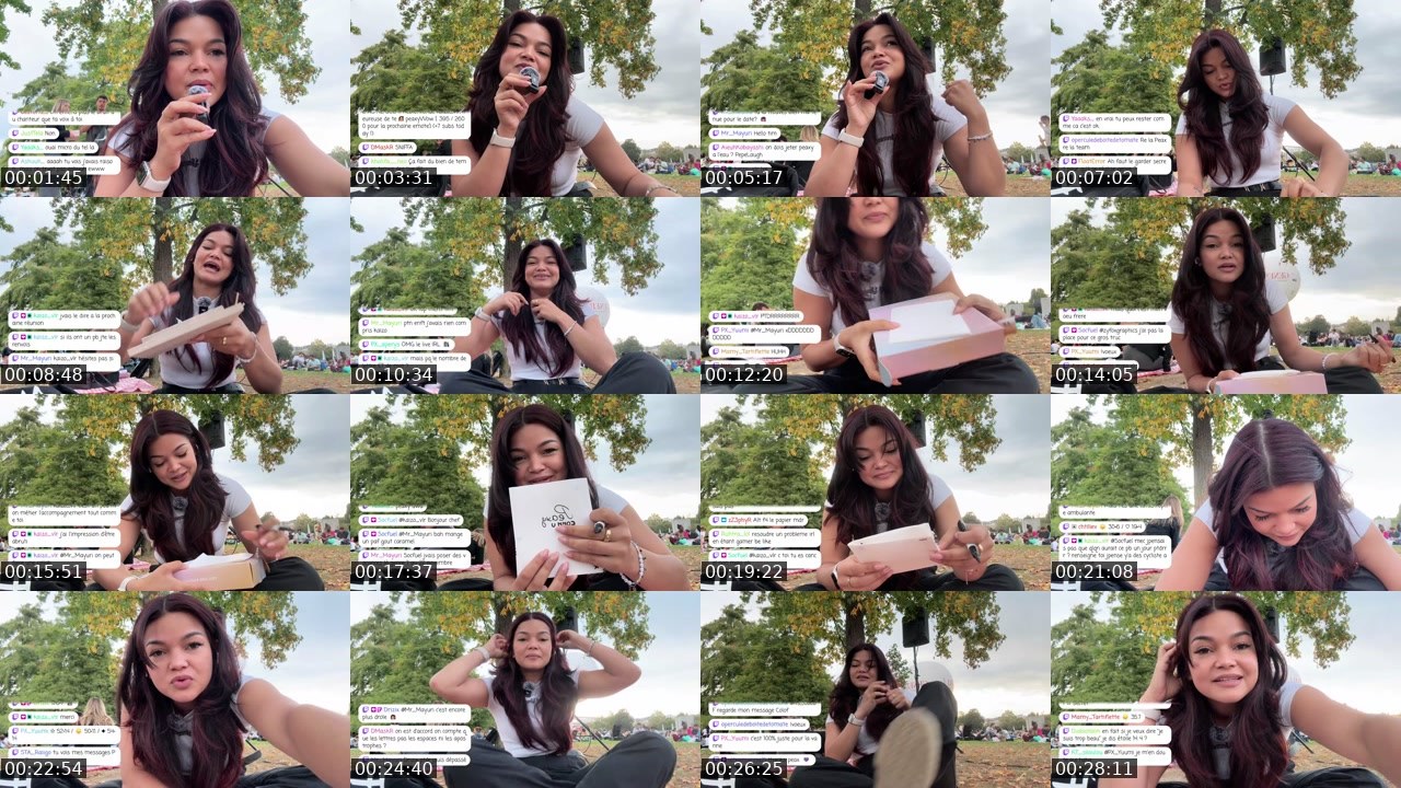 Contact-sheet preview of Peaxy's Twitch recording