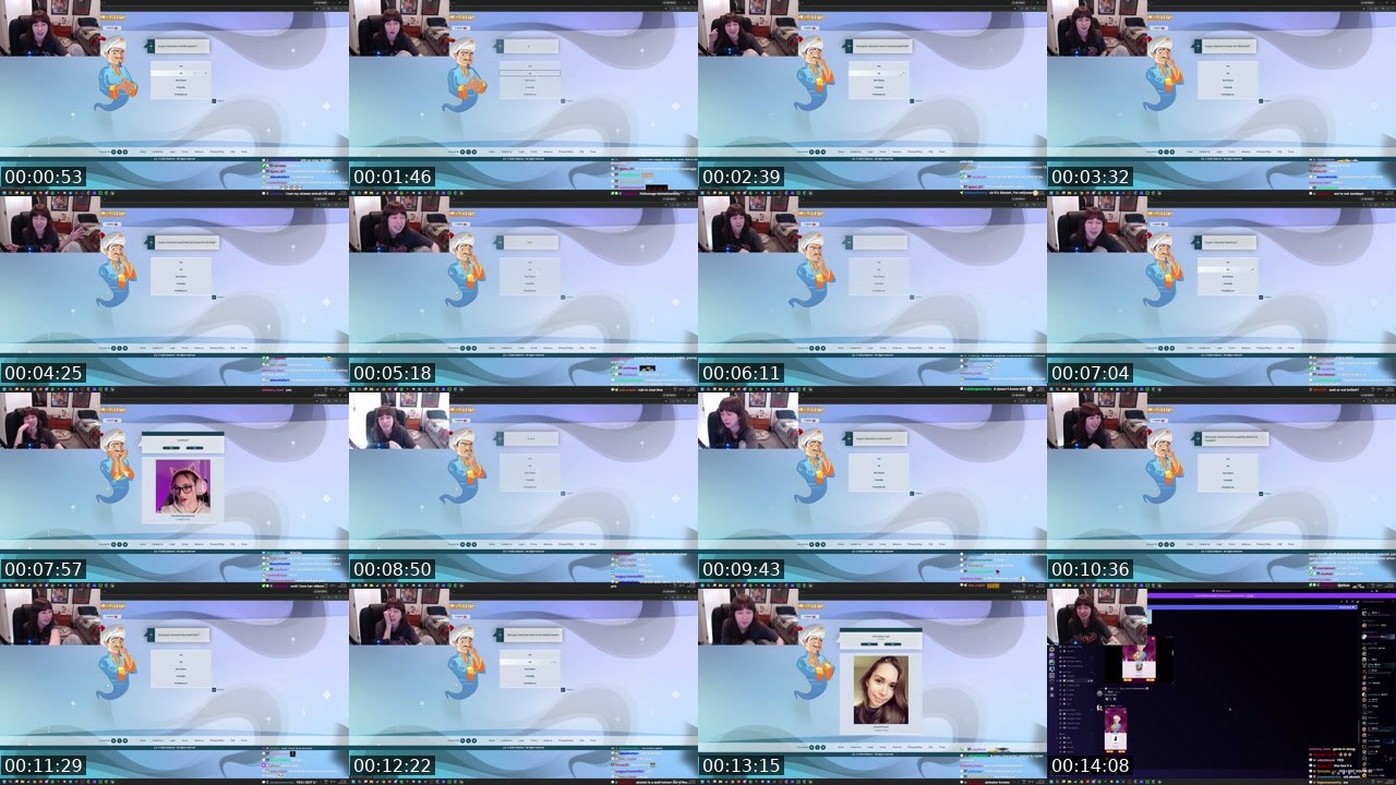Contact-sheet preview of absteh's Twitch recording