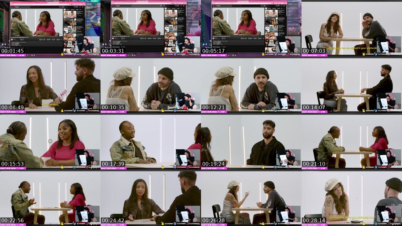 Contact-sheet preview of AllEyesOnDee's Twitch recording