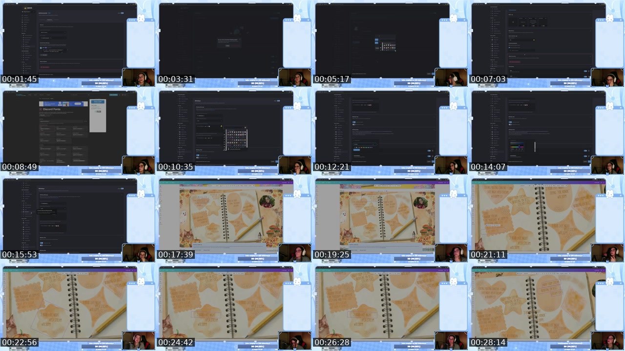 Contact-sheet preview of Blu_Buzzy's Twitch recording