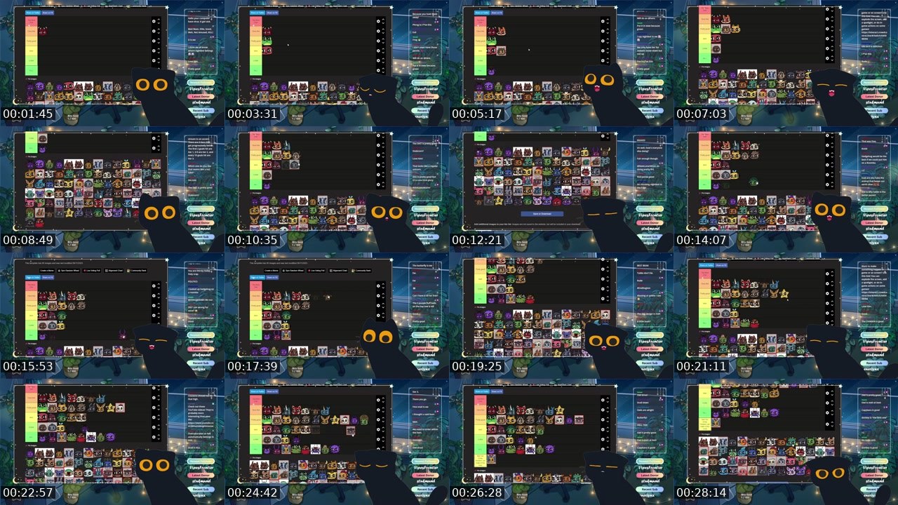 Contact-sheet preview of TheMidnightManiac's Twitch recording