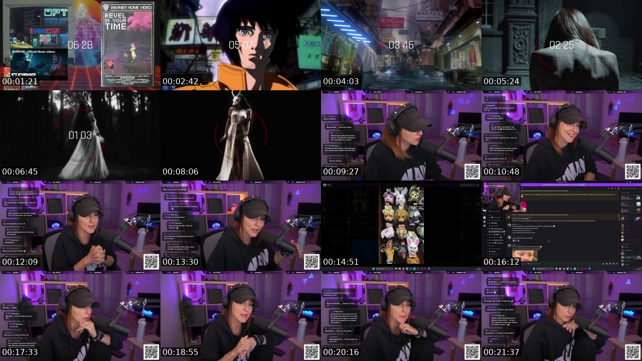 Contact-sheet preview of Dodie___'s Twitch recording