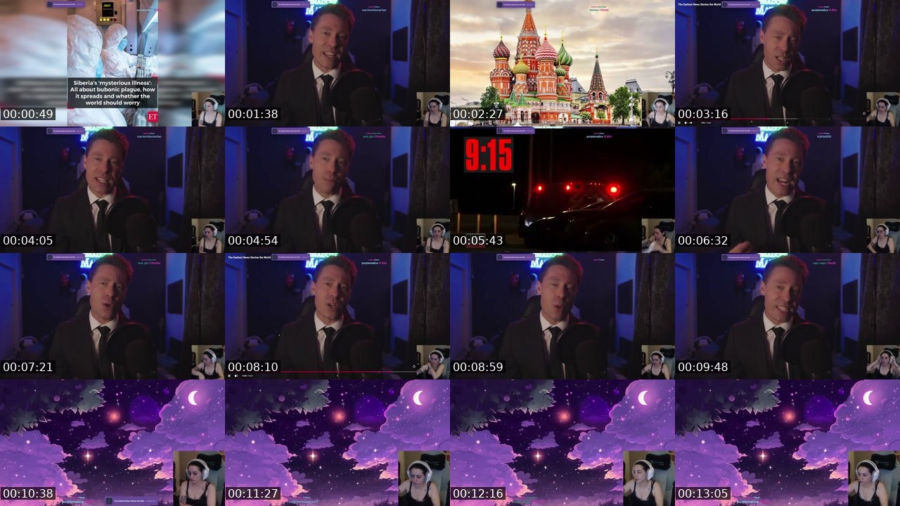 Contact-sheet preview of AtomicHuskie's Twitch recording