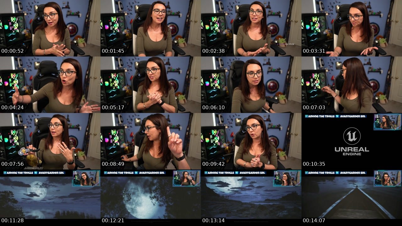 Contact-sheet preview of TrishaHershberger's Twitch recording